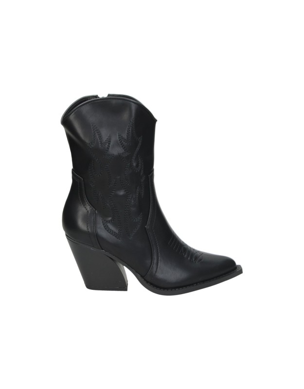 botines de tacon buonarotti a-1410 negros para mujer 39