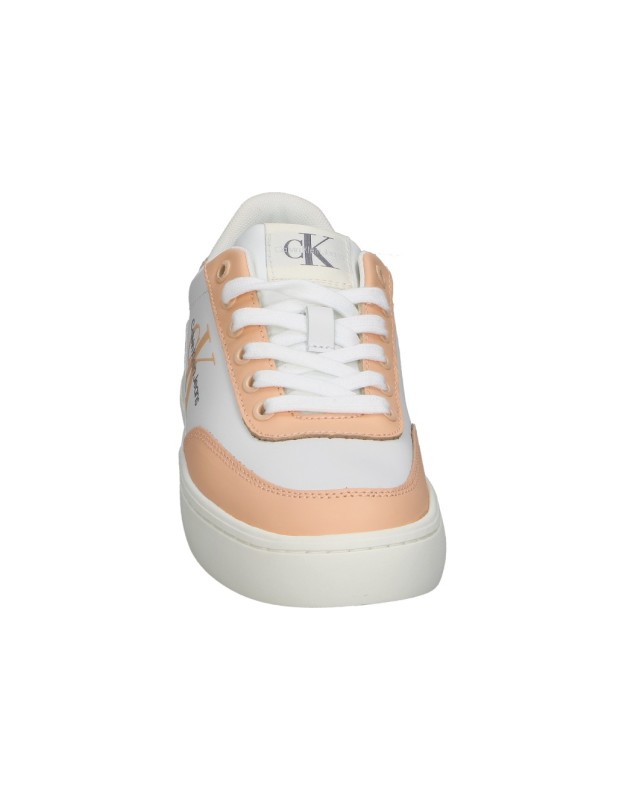 Zapatillas CALVIN KLEIN 129602s blancas y coral para mujer