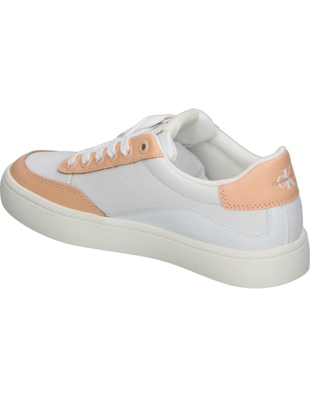 Zapatillas CALVIN KLEIN 129602s blancas y coral para mujer