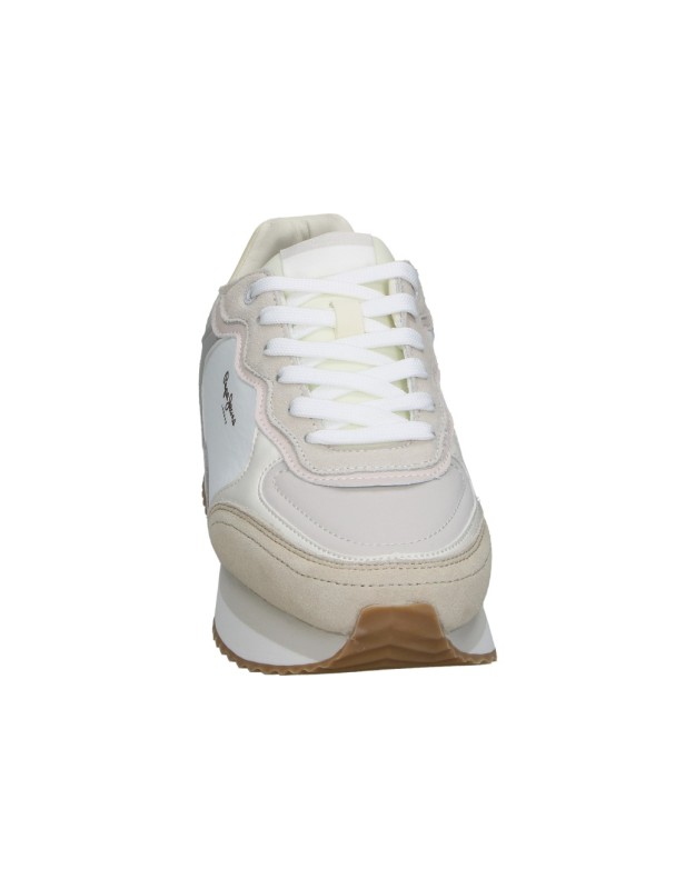 Zapatillas con cuña PEPE JEANS pls600041-817 beige para mujer