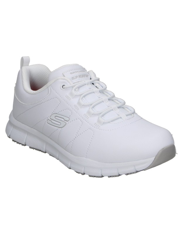 Zapato de trabajo Skechers Work: Nampa Beja blanca 108214ec-wht