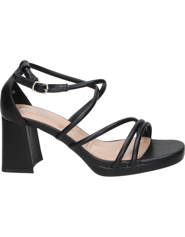 sandalia de fiesta con tacon negra rodriblan jl893 37