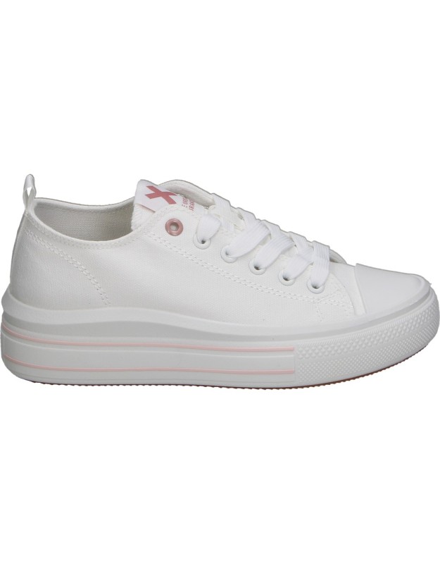 Zapatilla de lona con plataforma XTI KIDS 150853 blanca