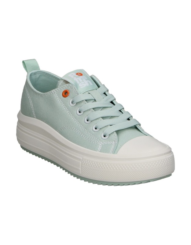 Zapatilla de lona con plataforma REFRESH 175061 verde