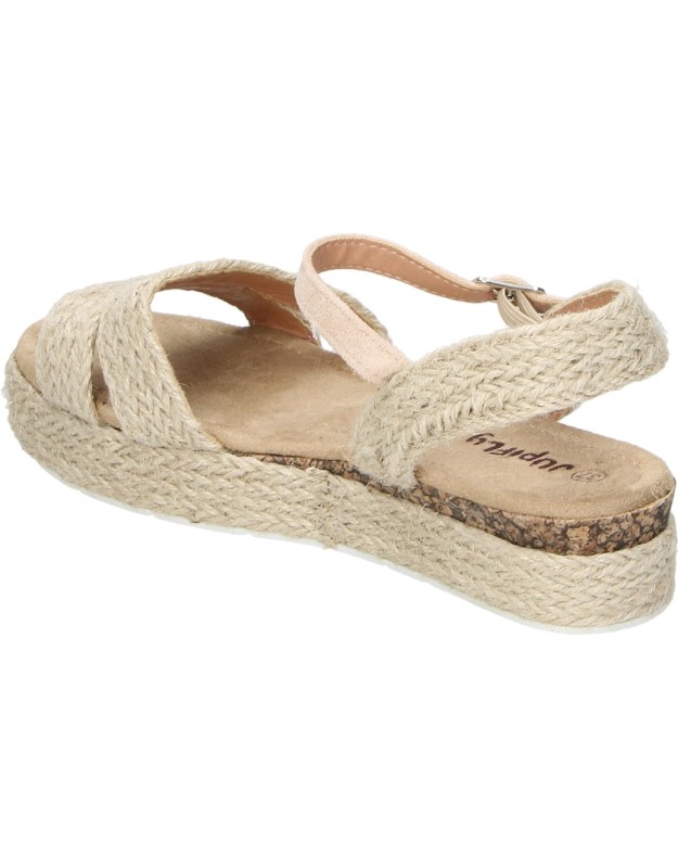 Sandalias de esparto JUPIFLY 9027 en beige para niña