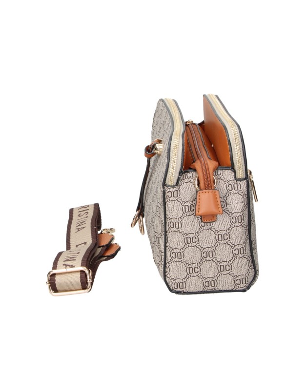 Bolso bandolera estampado CHENSON 9960-146ar en taupe