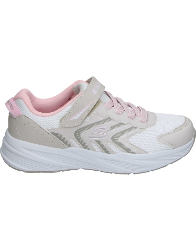 Deportiva Skechers Microspec Tread beige para niña 303642l-ntlp