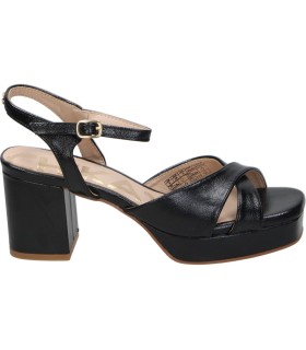 Sandalias de fiesta con tacón CHK10 Flora 29 en negro