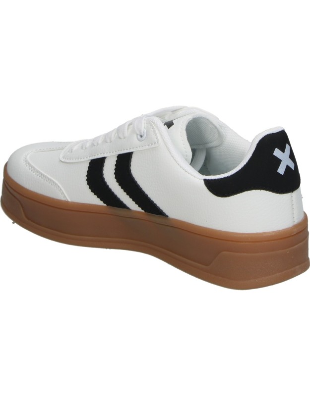 Zapatilla con plataforma XTI 143645b blanca y negra para mujer