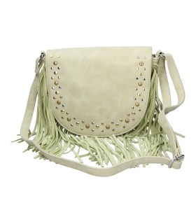 Bolso bandolera con flecos CHENSON xu590 en verde para mujer