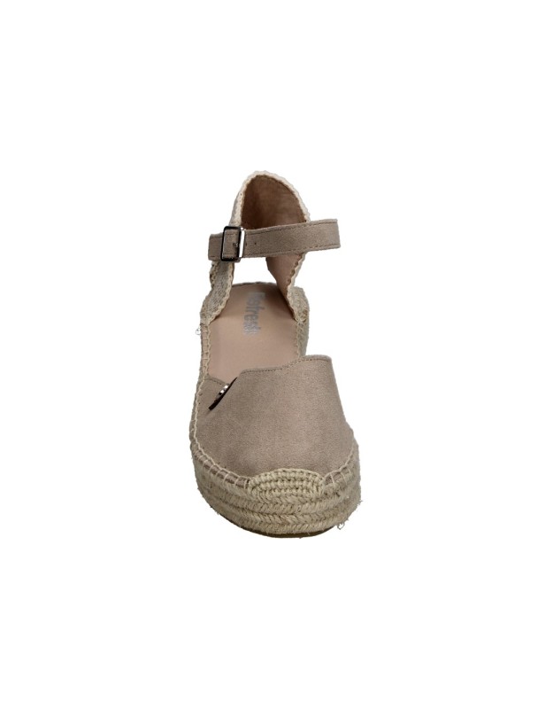Sandalias con Cuña para Mujer REFRESH 175235 Color Beige