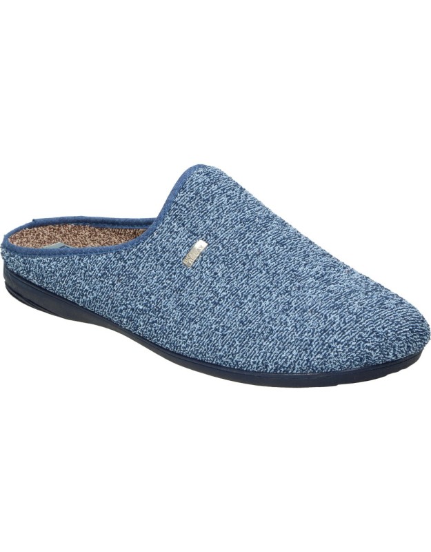 Zapatillas de casa destalonadas COSDAM 13501 azules de hombre