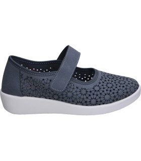 Zapatos para Mujer de Cuña con Velcro DOCTOR CUTILLAS 38470 en Azul