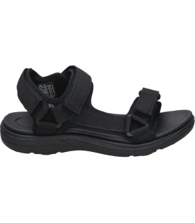 Sandalias PEKES 9017 doble Cierre de Velcro Color Negro para Niña