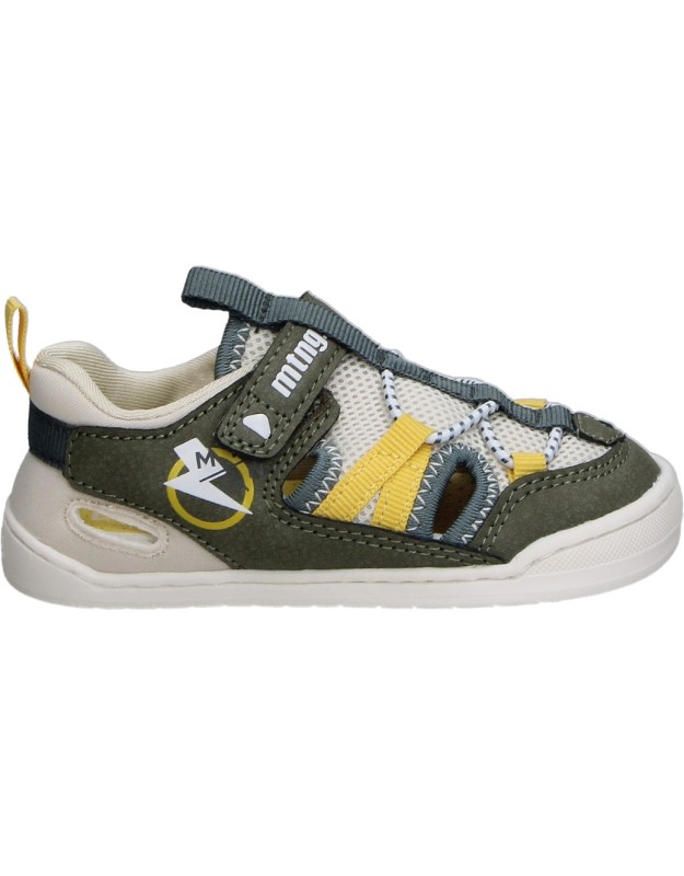 Sandalias Barefoot MUSTANG 48908 Color Verde Khaki para Niña