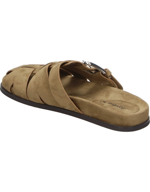 Zuecos SKYDIVA BUEN ROLLO en Color Camel para Mujer