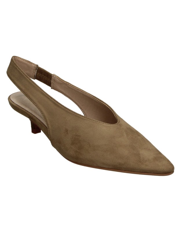Zapato Destalonado de Tacón SKYDIVA DIVI en Color Camel para Mujer