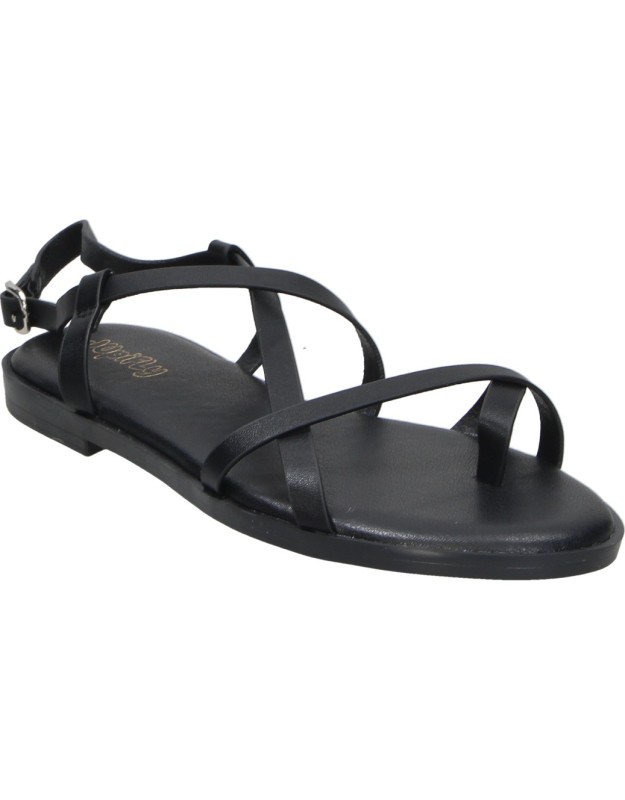 Sandalia Plana JUPIFLY 9041 Color Negro para Niña