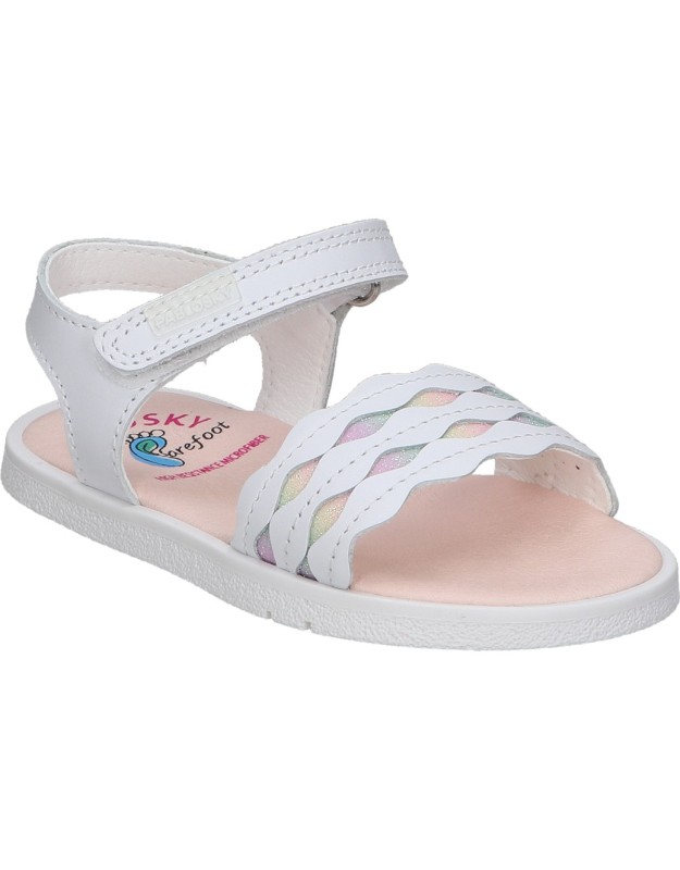 Sandalias con Detalle Iridiscente PABLOSKY 054000 Color Blanco para Niña