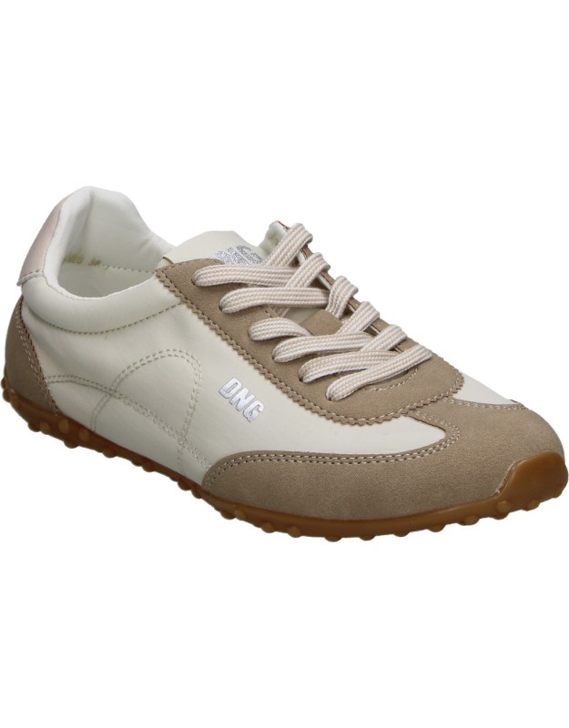 Zapatillas D'Angela DAB30535 en Color Beige con Detalles Camel para Mujer