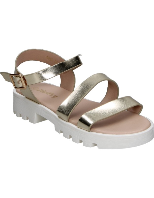 Sandalias con Plataforma JUPIFLY 9029 en Color Dorado para Niña