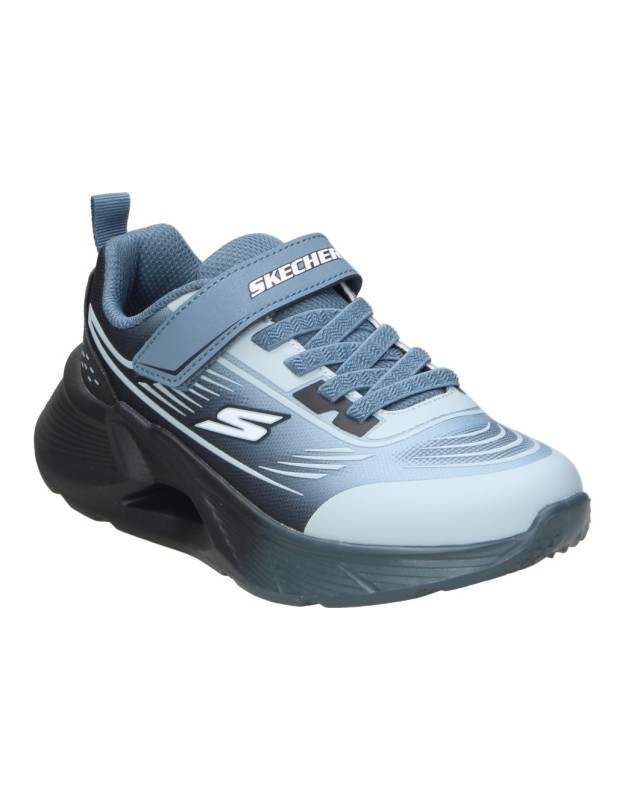 Zapatillas Skechers Tidal-Tech azul y negra para niño 404040l-bkdn