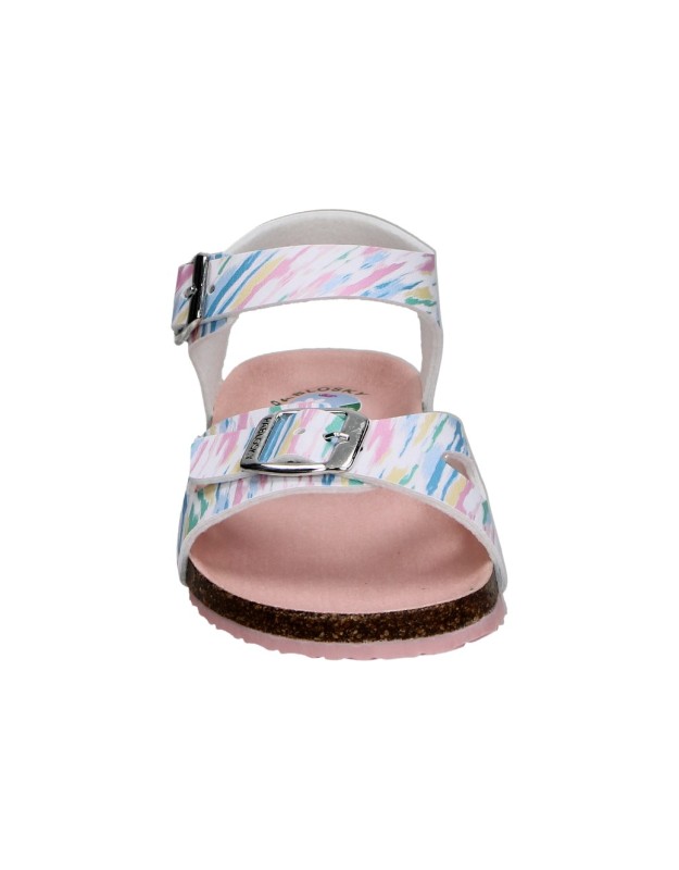 Sandalia con Plataforma Baja PABLOSKY 446607 Color Blanco para Niña