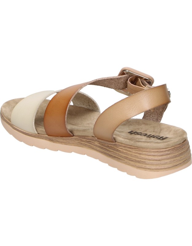 Sandalias de Cuña Baja REFRESH 172844 en Color Taupe para Mujer