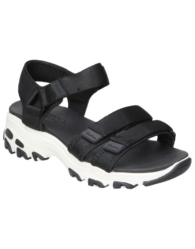 Sandalia Vegana con Plataforma SKECHERS 31514-blk en Color Negro para Muejer