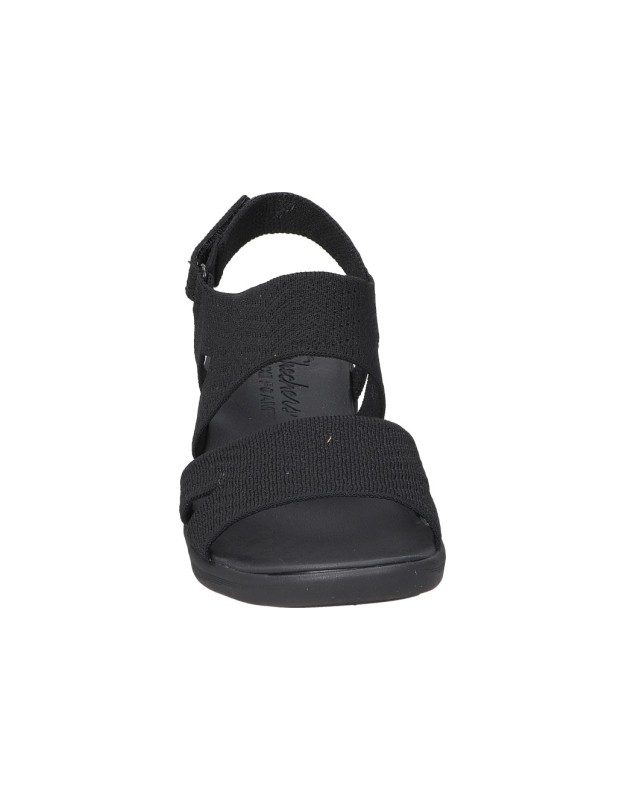 Sandalia con Cuña SKECHERS 163420-bbk Color Negro para Mujer