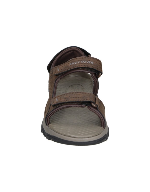 Sandalias para hombre plana SKECHERS 204105-choc en marrón