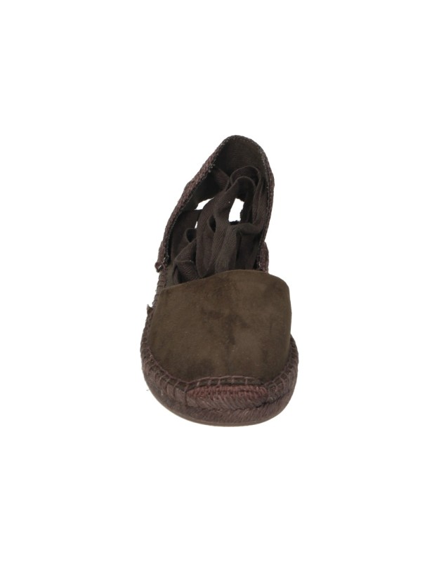 Alpargatas planas SKYDIVA Fancy en marrón chocolate para mujer
