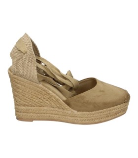 Alpargatas con cuña SKYDIVA aesthetic+++ en camel para mujer