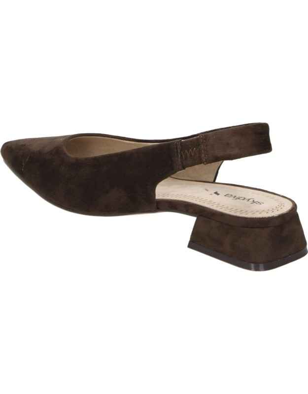 Zapato destalonada con tacón SKYDIVA Real en marrón