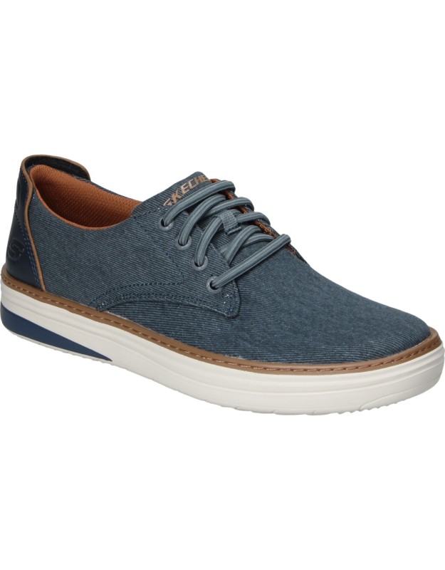 Zapato Casual Skechers Hyland Ratner en azul marino 205135-nvy