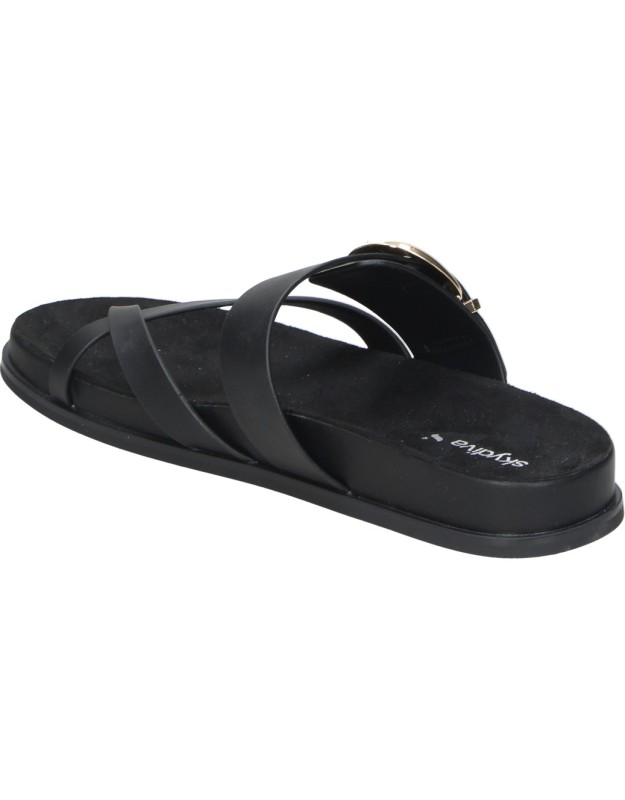 Sandalias destalonadas SKYDIVA Muy Yo negras para mujer