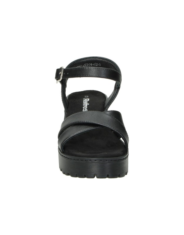 Sandalias de tacón REFRESH 79281 negras para mujer