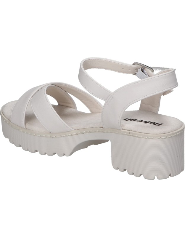 Sandalias de tacón REFRESH 79281 blancas para mujer