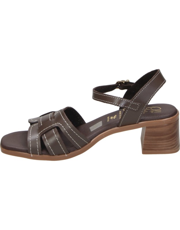 Sandalias de tacón OH MY SANDALS 5903 marrón chocolate