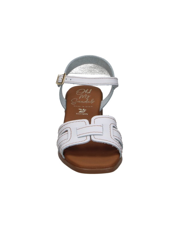 Sandalias de tacón OH MY SANDALS 5903 blancas para mujer
