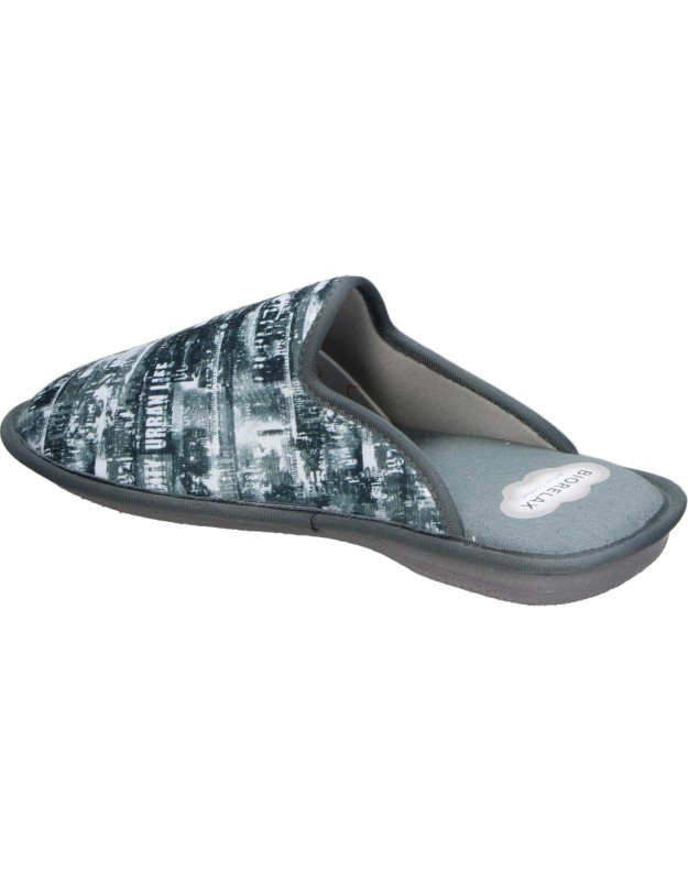 Pantuflas destalonadas COSDAM 1449 grises para hombre