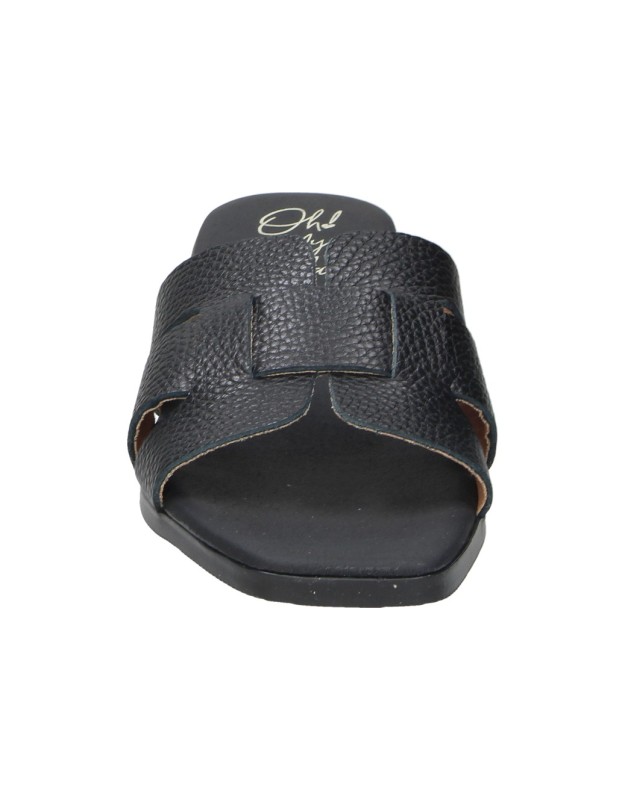 Sandalias de piel con tacón OH MY SANDALS 5880 negras