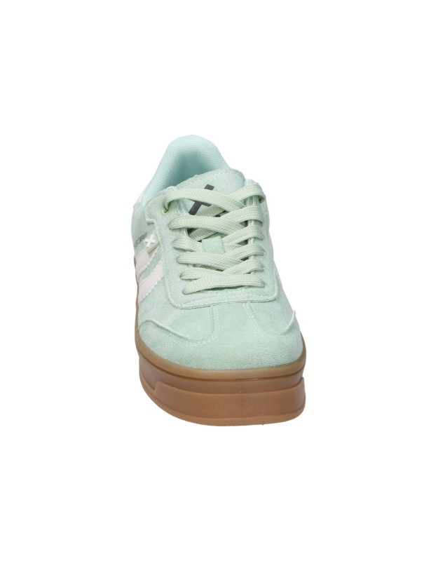 Zapatillas con plataforma XTI 143644b en verde para mujer