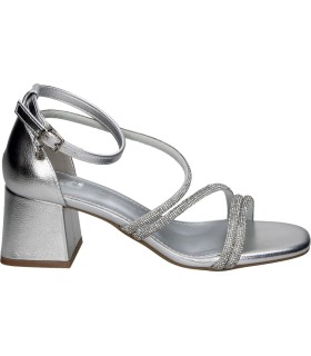 Sandalias de fiesta con tacón XTI 145341 plateadas para mujer