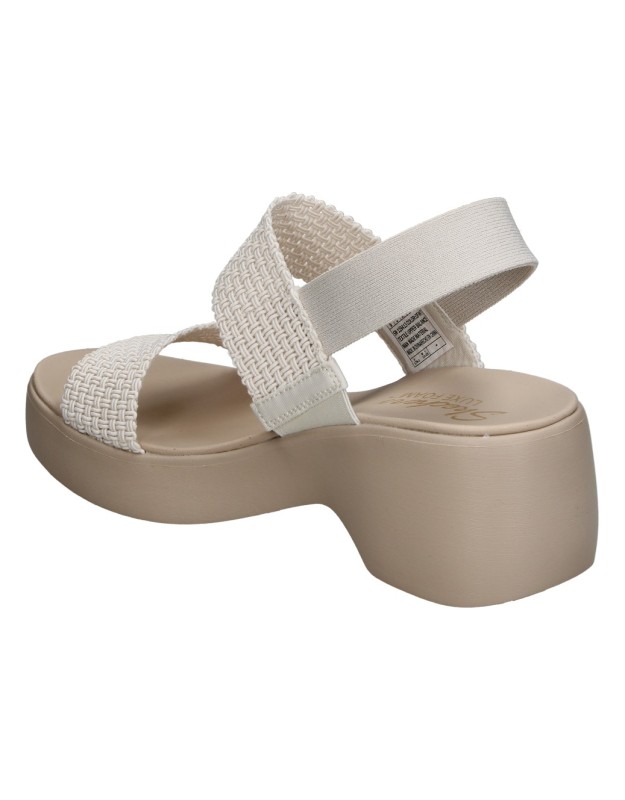 Sandalias de Tacón Vegana SKECHERS 119413-ofwt en Color Blanco para Mujer