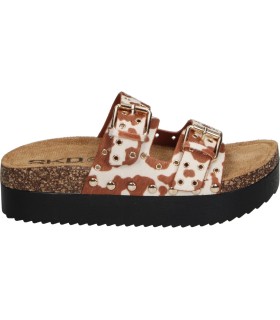 Sandalias de Plataforma para mujer Skydiva STAY WILD SOUL con Estampado Vaca para Mujer