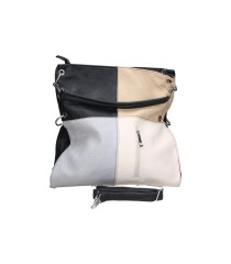 Bolso de Hombro CHENSON 5037-1 en Color Negro con Detalles en Beige, Taupe y Gris para Mujer