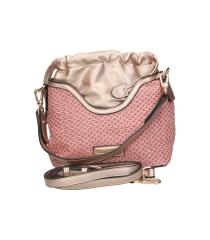 Bolso Bombonera CARAMELO 50861.18 en Color Rosa y Dorado para Mujer