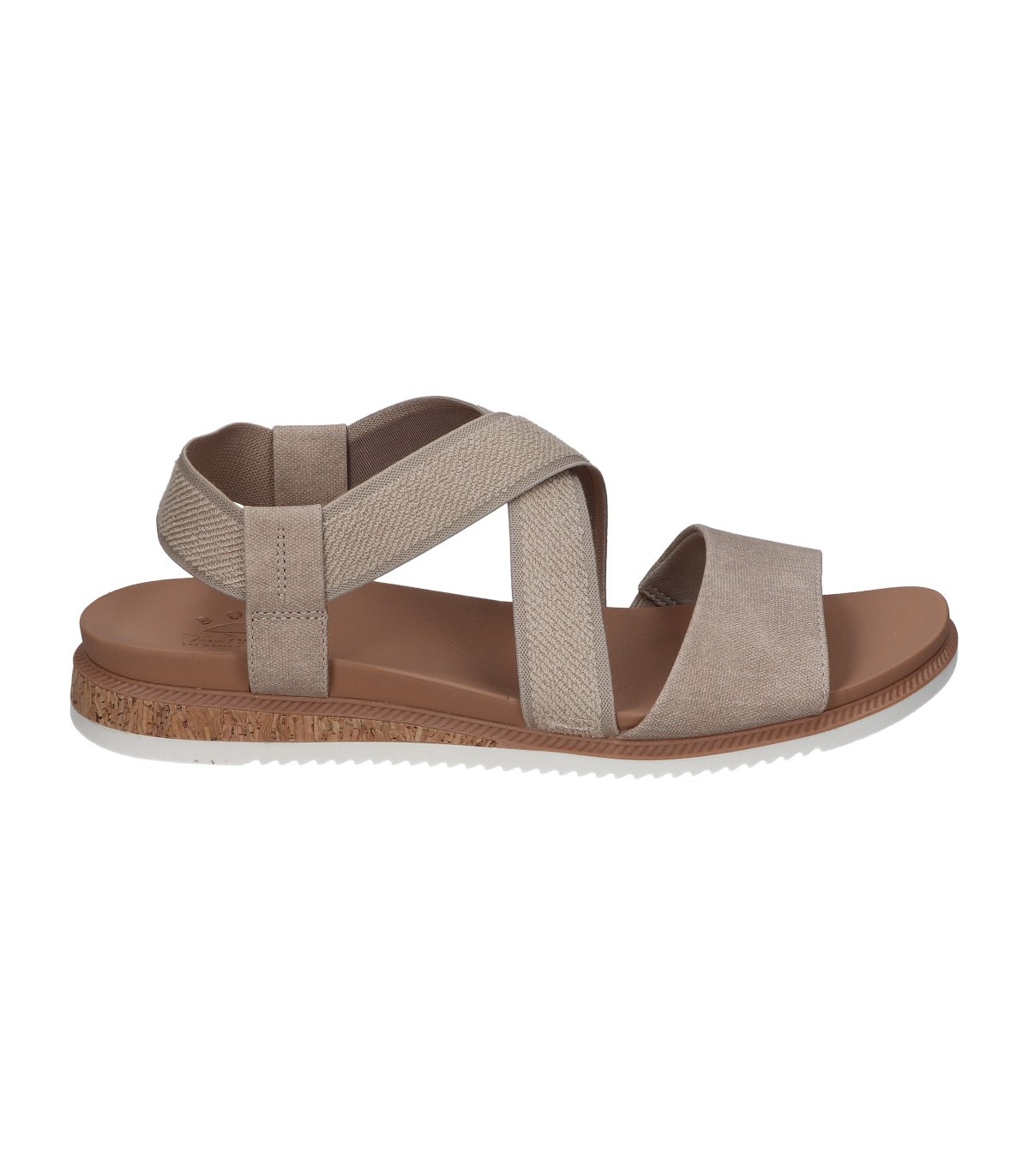 Sandalias SKECHERS Bobs Desert Kiss Low Taupe para mujer |Megacalzado