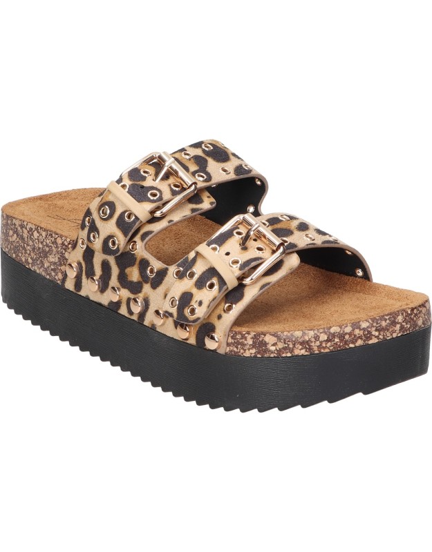 Sandalia con Plataforma SKYDIVA Wild Soul con Estampado Animal para Mujer